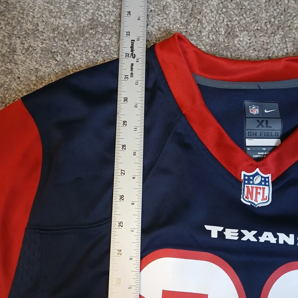 Nike NFL Houston Texans Ed Reed 20 Jersey Mens XL Navy Blue Football Jersey